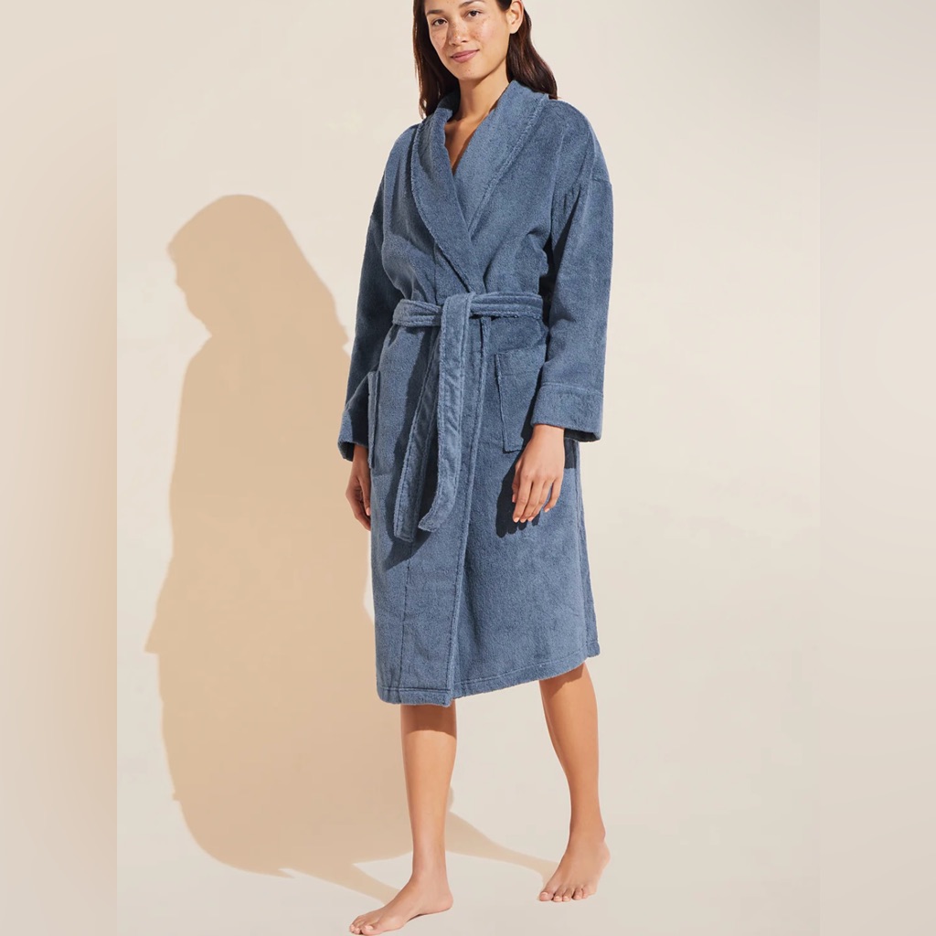 New With Tags: Eberjey Unisex Terry Robe In Size S/M